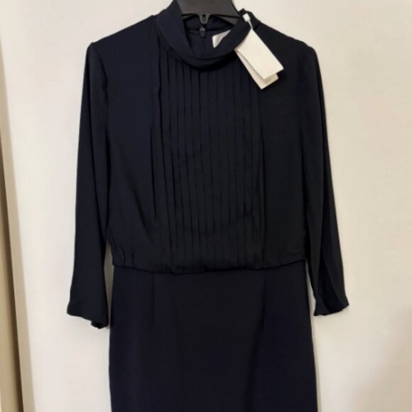 Hugo Boss DIETTE Mock Neck Long Sleeve Pencil Dress MSRP$695 German Luxury Brand - Picture 4 of 15